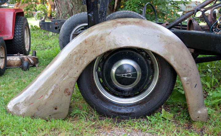 1935 Ford coupe rear fenders #8